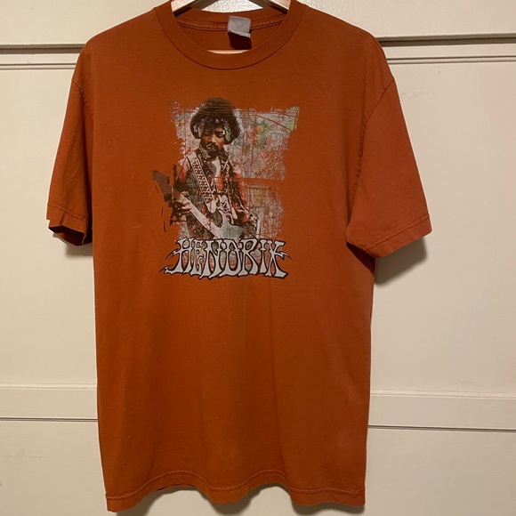 Other - Jimi Hendrix Orange T-Shirt Large